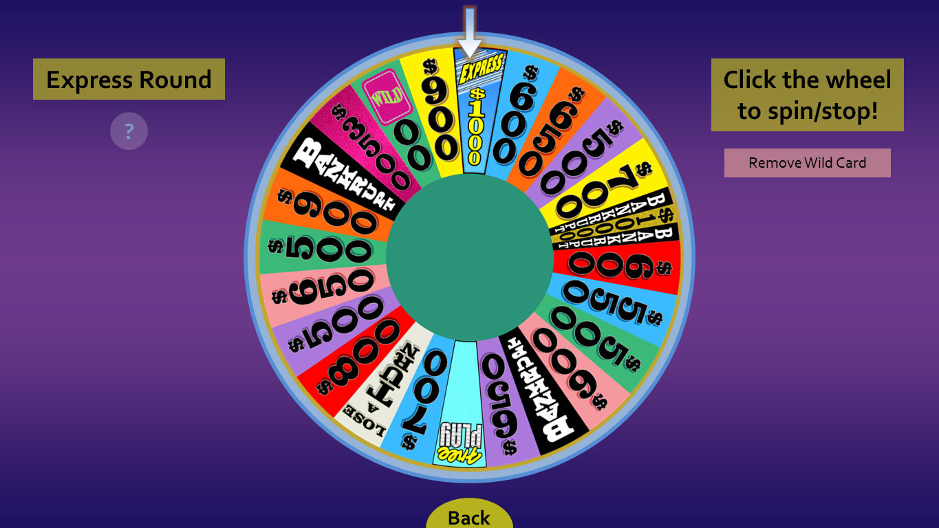 Play spin the wheel game online